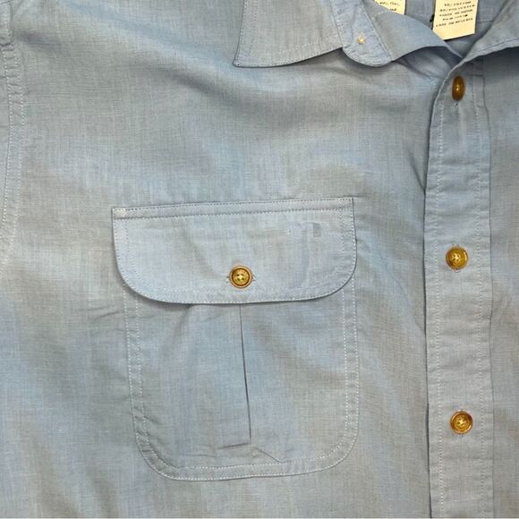 Orvis Buzz Off Insect Repellent Fishing Shirt. Blue. Size Large. Good Condition - Picture 4 of 11